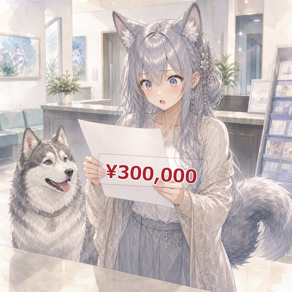 動物病院の受付、30万円の請求書を見て驚くevahas