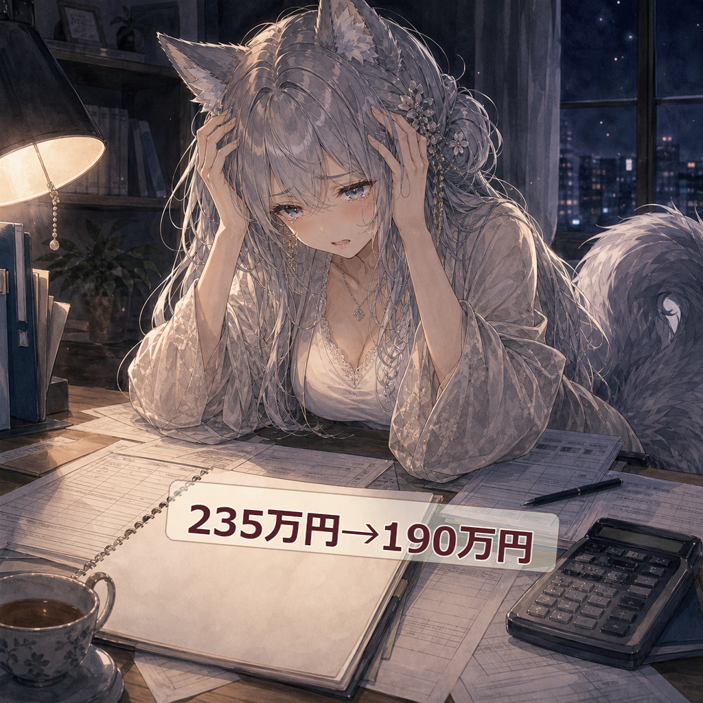 235万円払って返戻金190万円の現実に頭を抱えるevahas