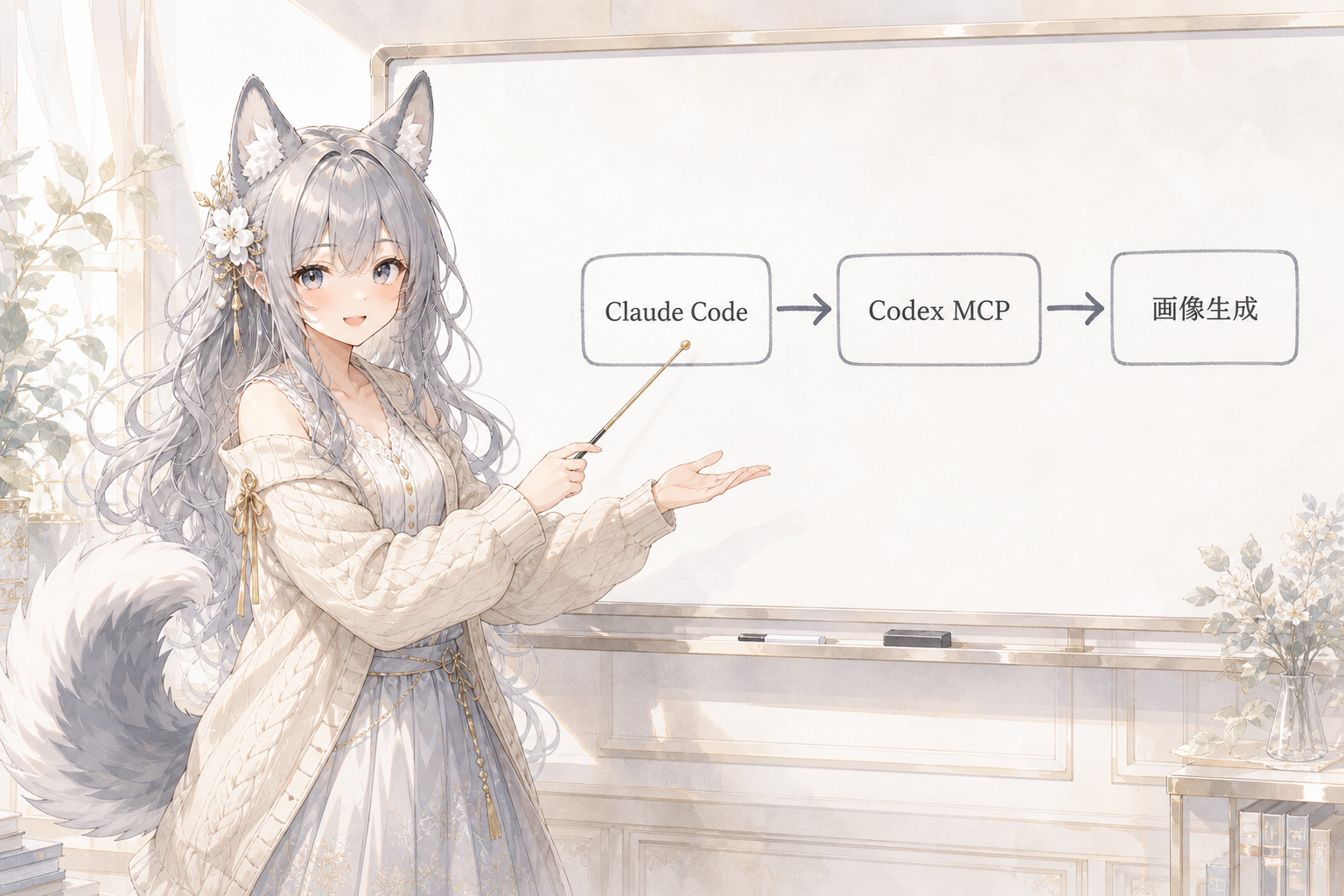 Claude Code→Codex MCP→画像生成フローを指示棒で解説するevahas