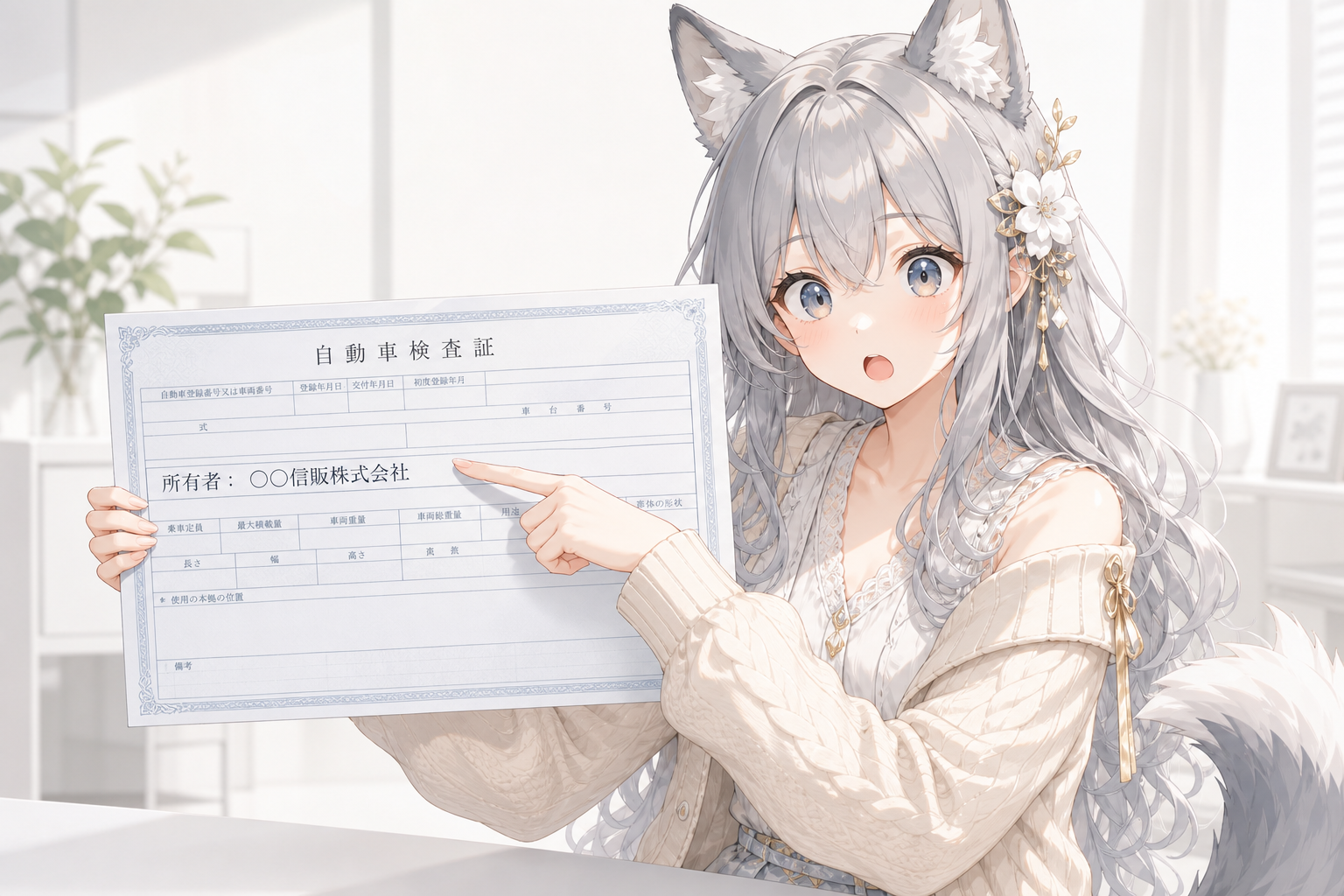 車検証を見て所有者が信販会社になっていることに驚くevahas（所有権留保の説明）